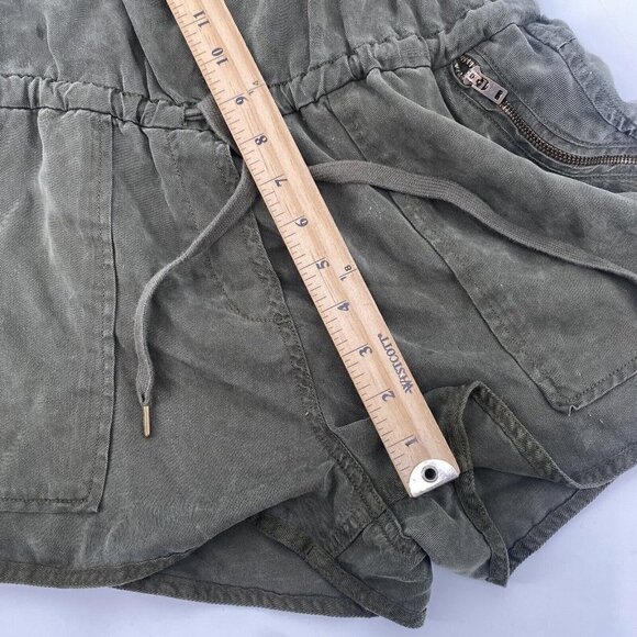 Aritzia Wilfred Free Size XS Beatriz Romper Overalls Shortalls Army Green Romper - Picture 9 of 14